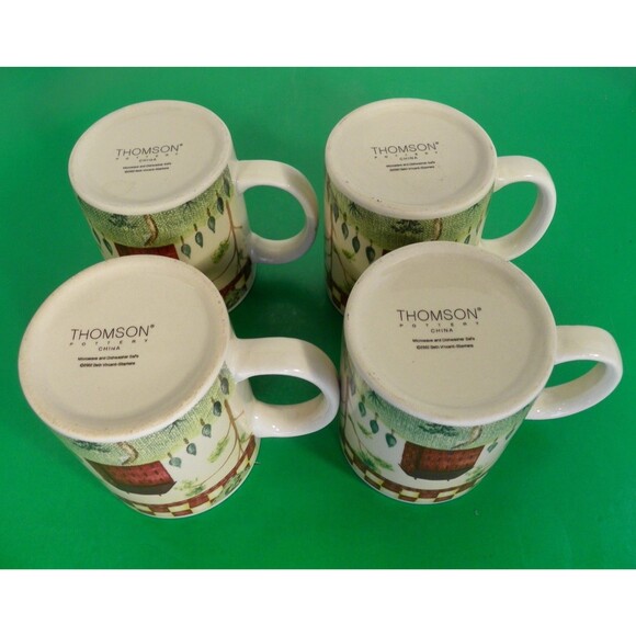 Thomson COUNTRY HOME Mug (s) LOT OF 4 Cs Coffee Hot Cocoa Cup - Picture 5 of 8